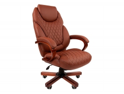Офисное кресло Chairman 406 Россия экопремиум коричневое N