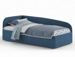 Кровать мягкая Денди синий