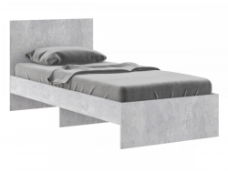 Кровать 900 Осло модуль М11 с настилами Лайт Цемент светлый