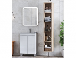 Коллекция мебели в ванную Grani 600 белый напольный с дверцами