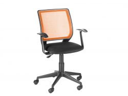 Кресло офисное Эксперт Т-эрго черный/оранжевый
