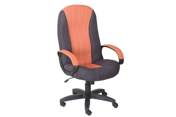 Кресло офисное Гармония Home оранжевый-сливовый