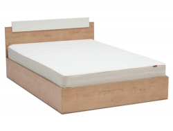 Кровать Эко 1400 вотан/белый гладкий