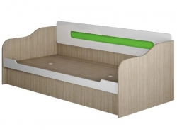 Кровать-диван с подъёмным механизмом ДК-035 Палермо-3-юниор зеленая