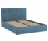 Кровать Гамма 1400 с основанием велюр тенерифе дасти блю