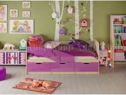 Кровать Дельфин Фиолетовый металлик