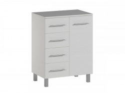 Комод-тумба в ванну 600 Белый