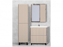 Комплект для ванны напольный 80 Рица Cерый/Керамика