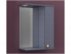 Зеркало Кристалл 60 со светильником правый Шато Азур