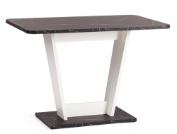 Стол обеденный TIBI нераздвижной Мрамор черный/Белый
