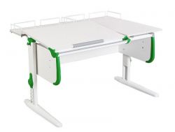 Парта СУТ.25-01 белый с зеленым