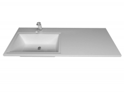 Раковина над стиральной машиной Uperwood Марсал левая белая