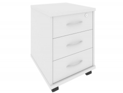 Тумба подкатная 3 ящика фолдинг, с замком Рива А.ТМ-3F