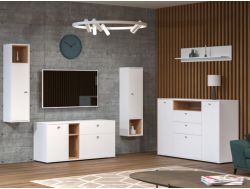 Гостиная Бэль Белый Премиум