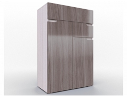 Комод 800 Трио Серебряный орех