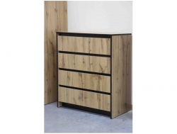 Комод 4 ящика Бостон дуб вотан