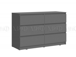 Комод 1202 6 ящиков Челси графит