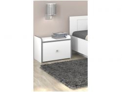 Тумба Дельта-24.04 Сильвер белая