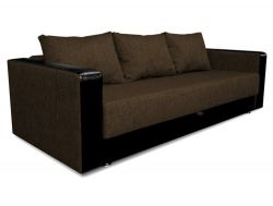 Диван коричневый прямой Лидер