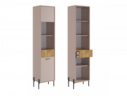 Стеллаж Доминика кашемир/дуб золотой