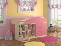 Кровать Дюймовочка 5.4 Розовый