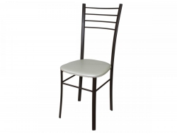 Стул Лайт ДХ-5 на коричневом каркасе цвет жемчуг