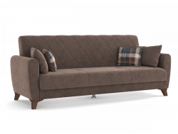 Диван-кровать 3-х местный Эдвин 2 думки велюр прага браун