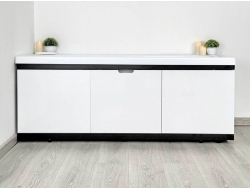 Экран под ванну МДФ Rita Black 1700 мм белый