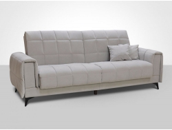 Диван Флирт 3 со съемным чехлом Эффект грей