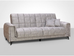 Диван Флирт 3 со съемным чехлом Киви грей