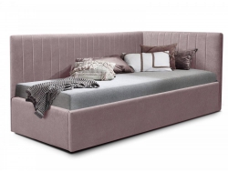 Кровать подростковая левая 800 Фрейм Страйп мелита 25