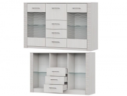 Комод-витрина Гамма 20 Серия №4