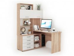 Стол письменный Гарвард угловой 130х120 левый с надставкой