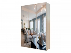 Шкаф Гранд ГШК/2-23-15-111 (двери тип 1) три зеркала