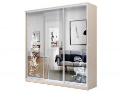 Шкаф-купе Хит 23-20-656 узор на зеркале 01