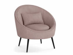 Кресло для отдыха Каро велюр барни какао