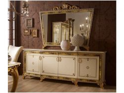 Комод с зеркалом в гостиную Катя беж