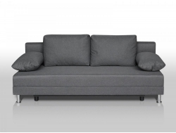 Диван Комфорт без подлокотников 4 подушки графит