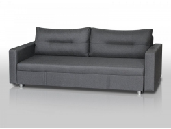 Диван Комфорт с прямыми подлокотниками рогожка графит
