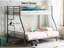 Двухъярусная кровать Гранада-3 140 серая