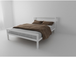 Металлическая кровать Комфорт 1600*2000 мм белая