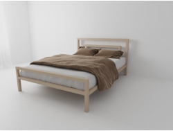 Металлическая кровать Куба 1200*2000 мм бежевая