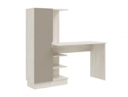 Компьютерный стол Юниор-4 Шарли Мокко/Дуб Крафт Белый