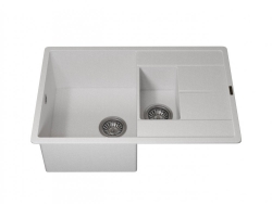 Кухонная мойка Uperwood Quartz UPD-05-01 белая матовая