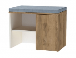 Обувница Квадро ОБ-1 Дуб крафт золотой, миндаль