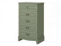 Комод 5 ящиков Лорето Зелёный самшит