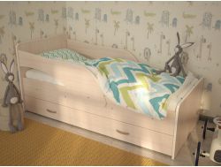 Кровать детская Кроха-2 (Максимка) РГ млечный дуб
