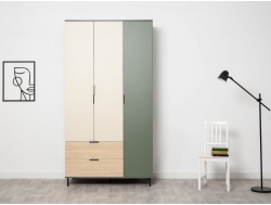 Шкаф 16.317.03 Марвэл Темно-серый, Сатин, Плэйн