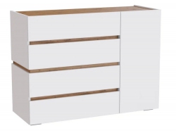 Комод МС Аркон Белый/Дуб Вотан