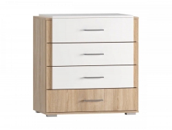 Комод Бьянка Дуб Сонома/Белый Глянец